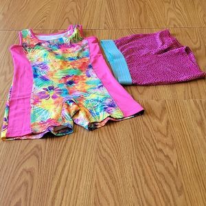 DANSKIN JUMPER AND  1 SHORT